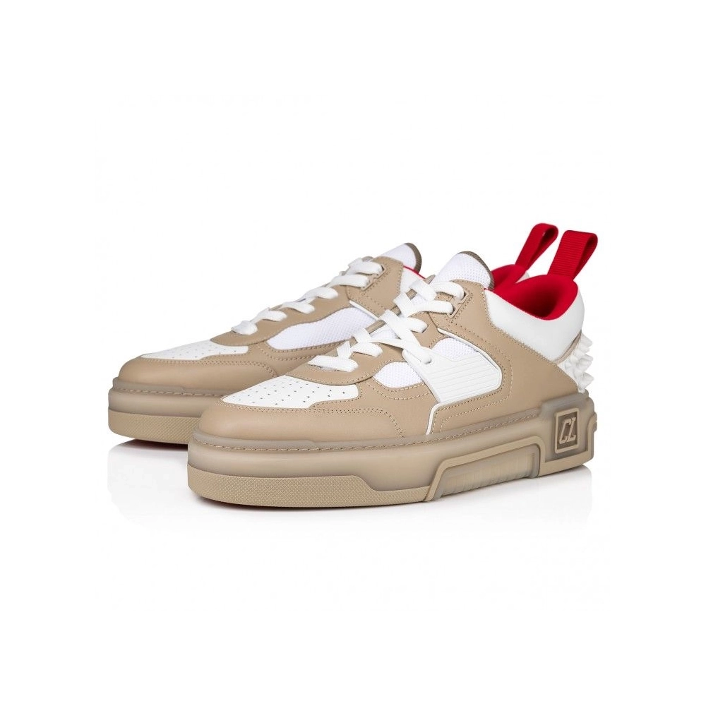 Knockoff Christian Louboutin Astroloubi Sneakers Calf Leather Saharienne, Fake CL Shoes