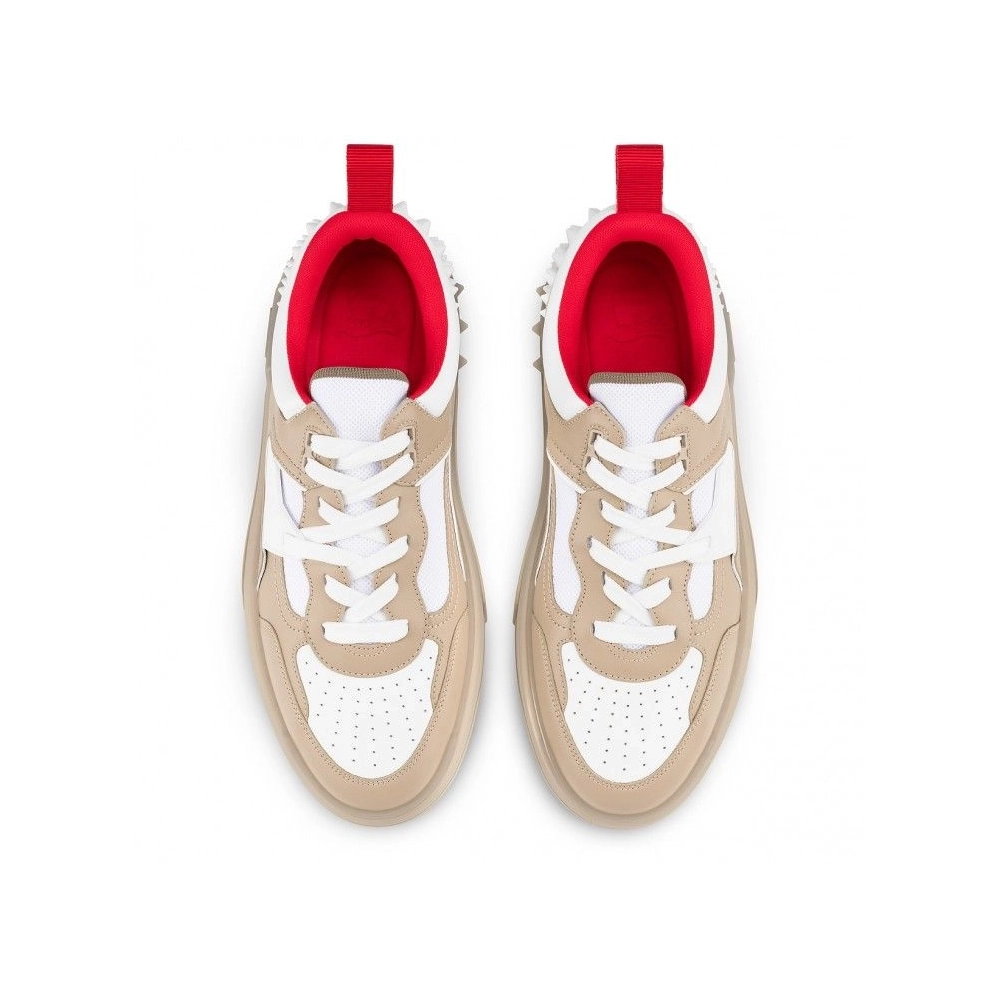 Knockoff Christian Louboutin Astroloubi Sneakers Calf Leather Saharienne, Fake CL Shoes