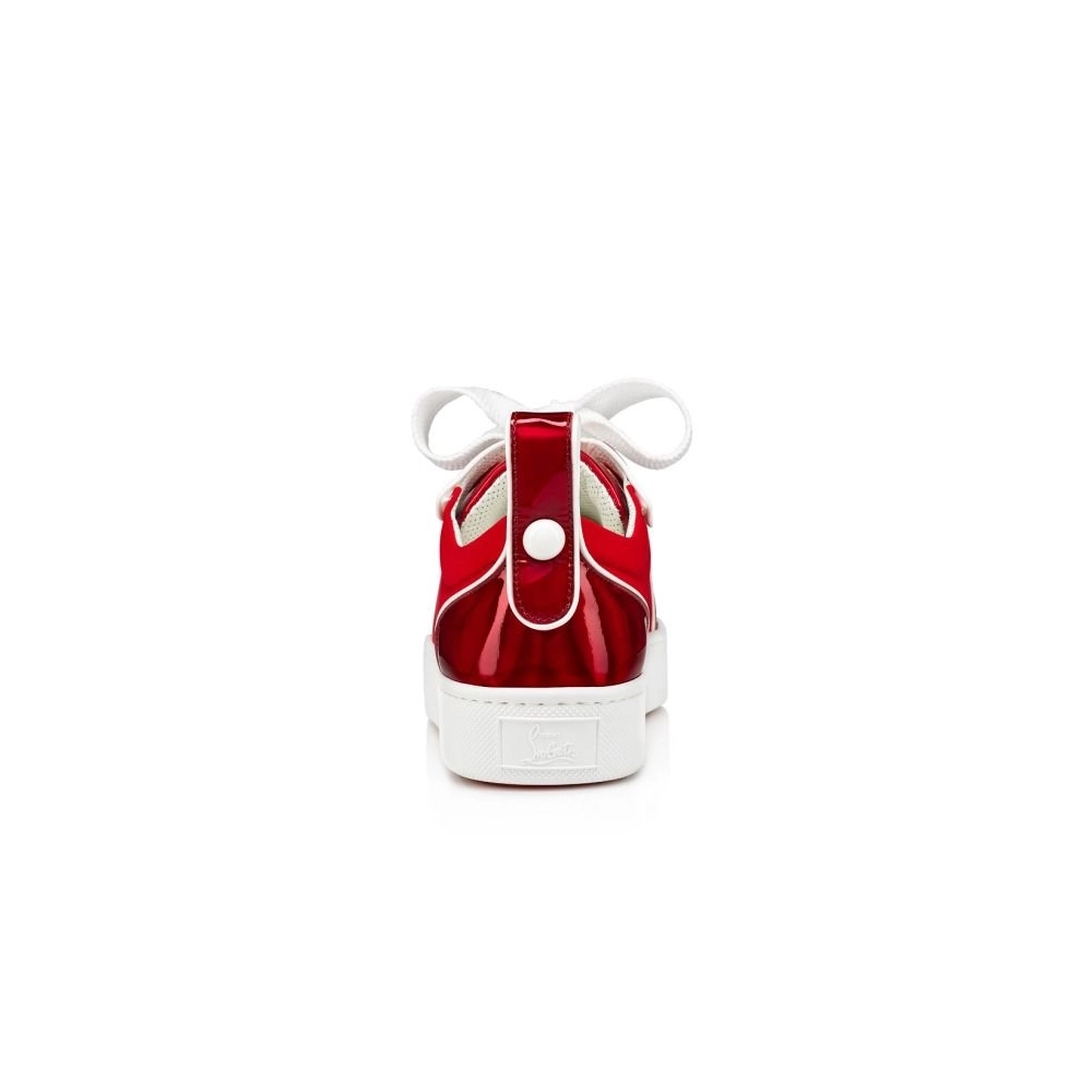 Replica Christian Louboutin Toy Toy Man Low-Top Sneakers Patent Calf Psychic And Neoprene Loubi
