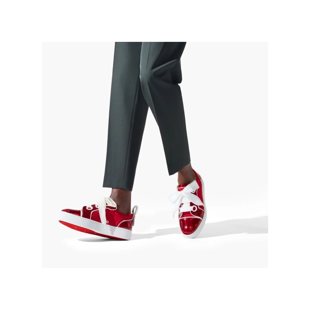 Replica Christian Louboutin Toy Toy Man Low-Top Sneakers Patent Calf Psychic And Neoprene Loubi