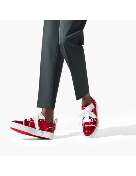 Replica Christian Louboutin Toy Toy Man Low-Top Sneakers Patent Calf Psychic And Neoprene Loubi