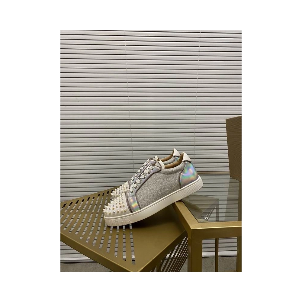 Fake Christian Louboutin Vierira Spikes Low-top Sneaker, Replica CL Shoes