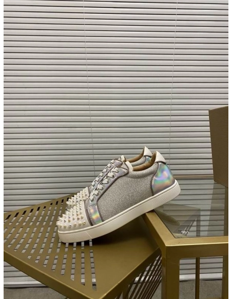 Fake Christian Louboutin Vierira Spikes Low-top Sneaker, Replica CL Shoes