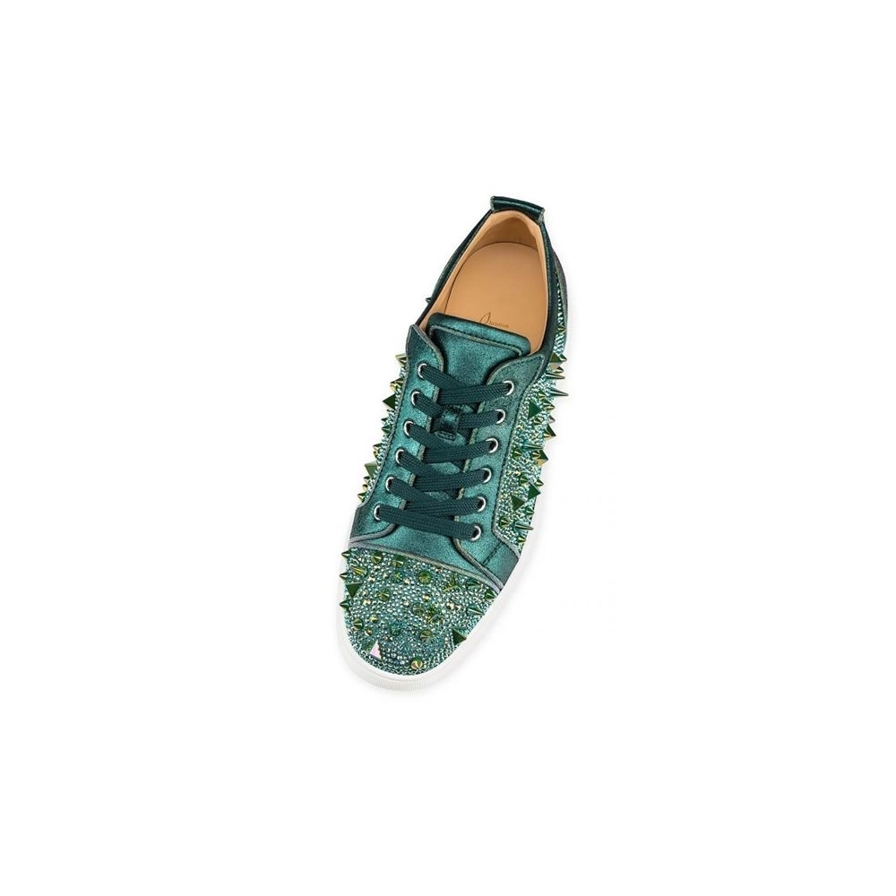 cheap Christian Louboutin Low-top Louis Junior PI Version Versi Coloured Strass Sneaker sale