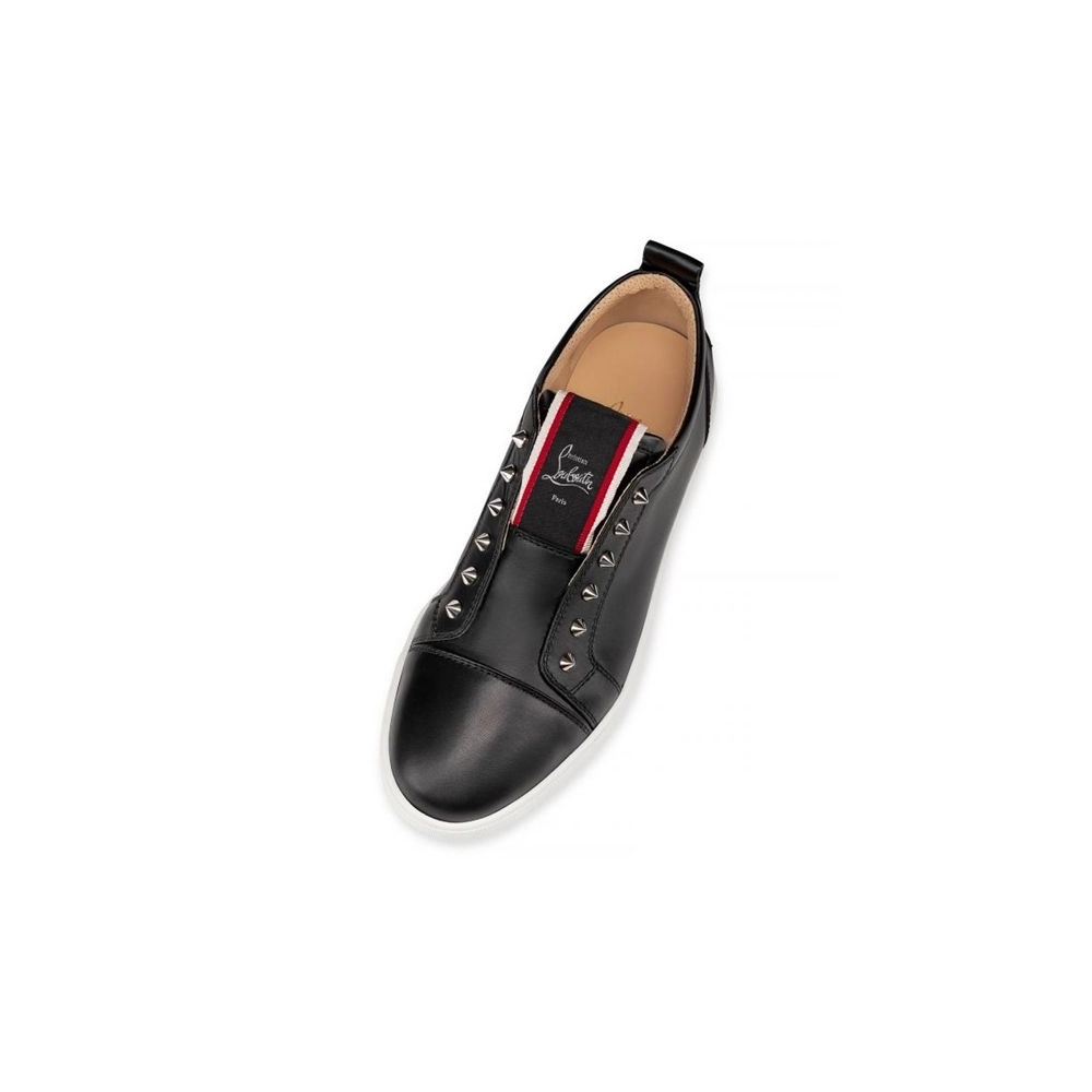 cheap Christian Louboutin Low-top F.A.V Fique A Vontade Black Calf Sneaker sale