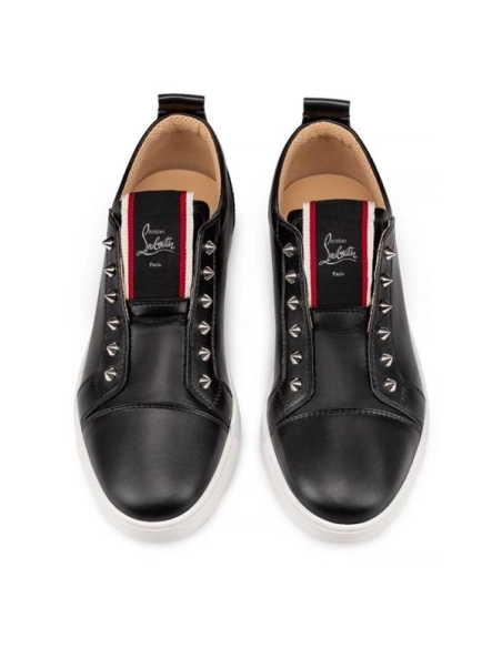 cheap Christian Louboutin Low-top F.A.V Fique A Vontade Black Calf Sneaker sale