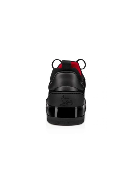 cheap Christian Louboutin Low-top Aurelien Black Veau Velours Sneaker sale