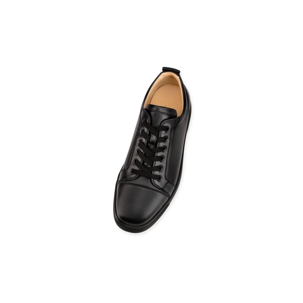 cheap Christian Louboutin Men's Low-top  Black/black Calf Sneaker sale
