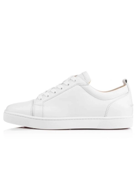 cheap Christian Louboutin Men's Low-top White Calf Sneaker sale