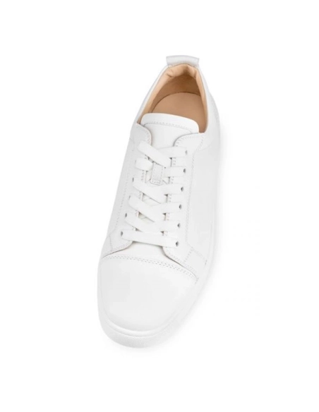 cheap Christian Louboutin Men's Low-top White Calf Sneaker sale