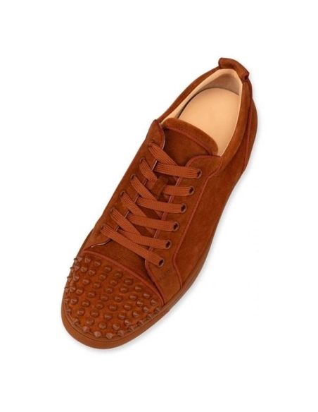 cheap Christian Louboutin Low-top Louis Junior SP  Foxy/foxy Mat Veau Velours Sneaker sale