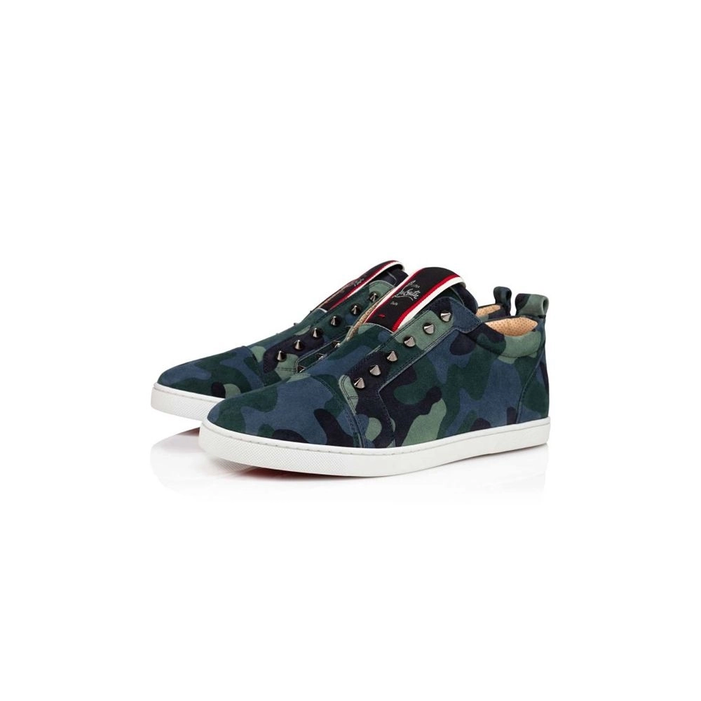 cheap Christian Louboutin Low-top F.A.V Fique A Vontade Multi Veau Velours Sneaker sale