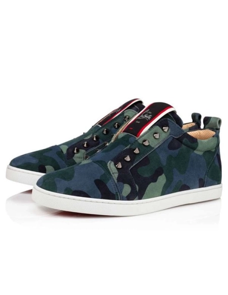 cheap Christian Louboutin Low-top F.A.V Fique A Vontade Multi Veau Velours Sneaker sale