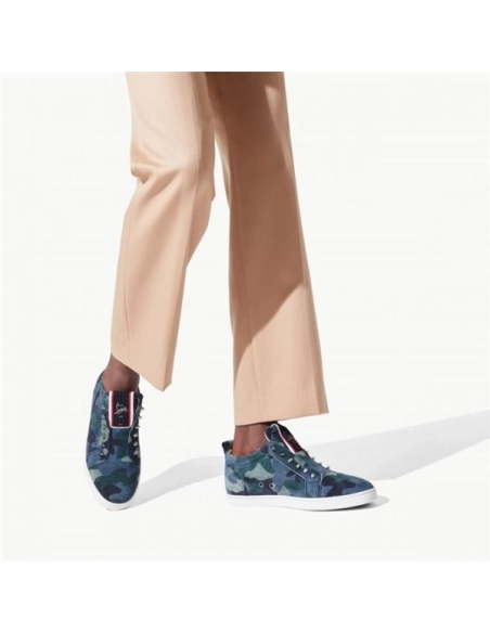 cheap Christian Louboutin Low-top F.A.V Fique A Vontade Multi Veau Velours Sneaker sale