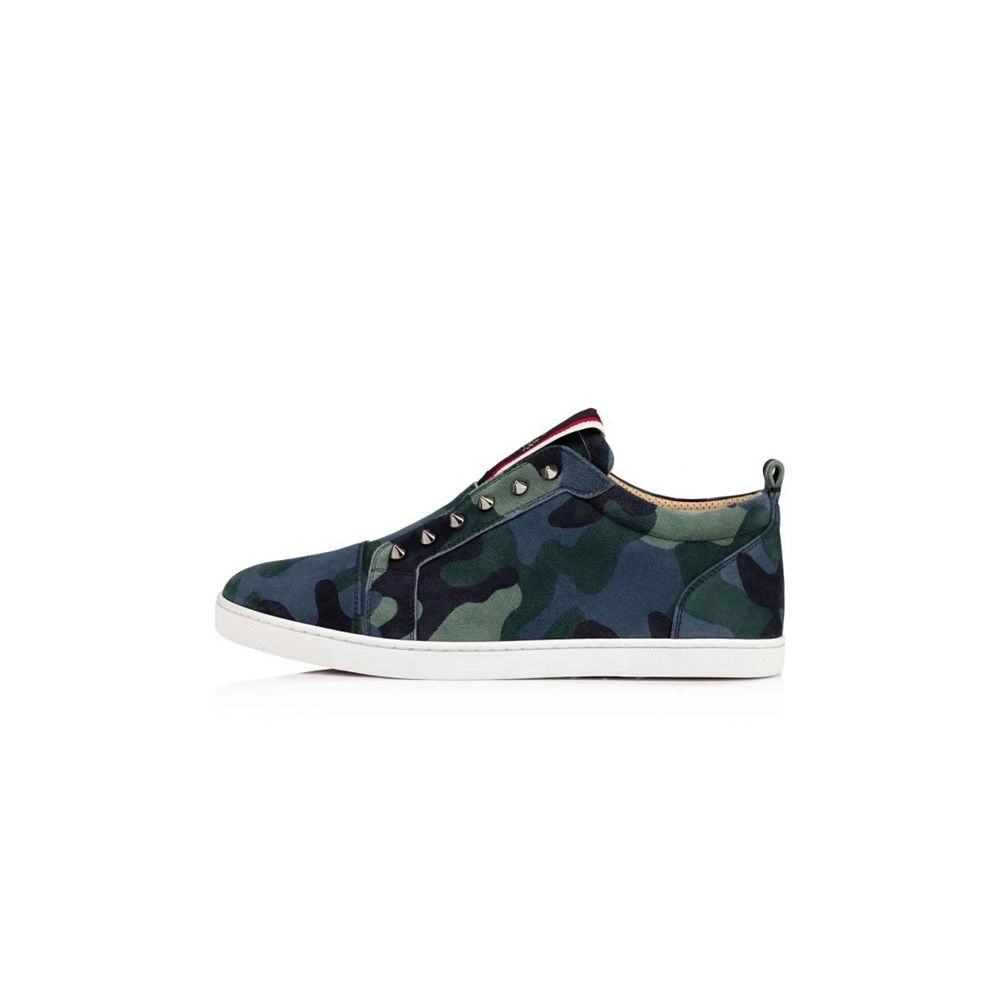 cheap Christian Louboutin Low-top F.A.V Fique A Vontade Multi Veau Velours Sneaker sale