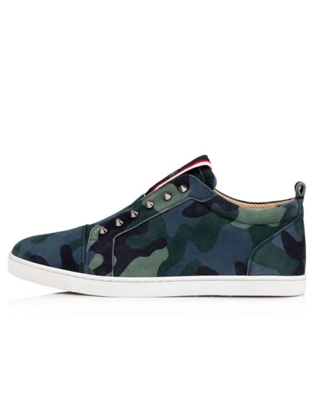 cheap Christian Louboutin Low-top F.A.V Fique A Vontade Multi Veau Velours Sneaker sale