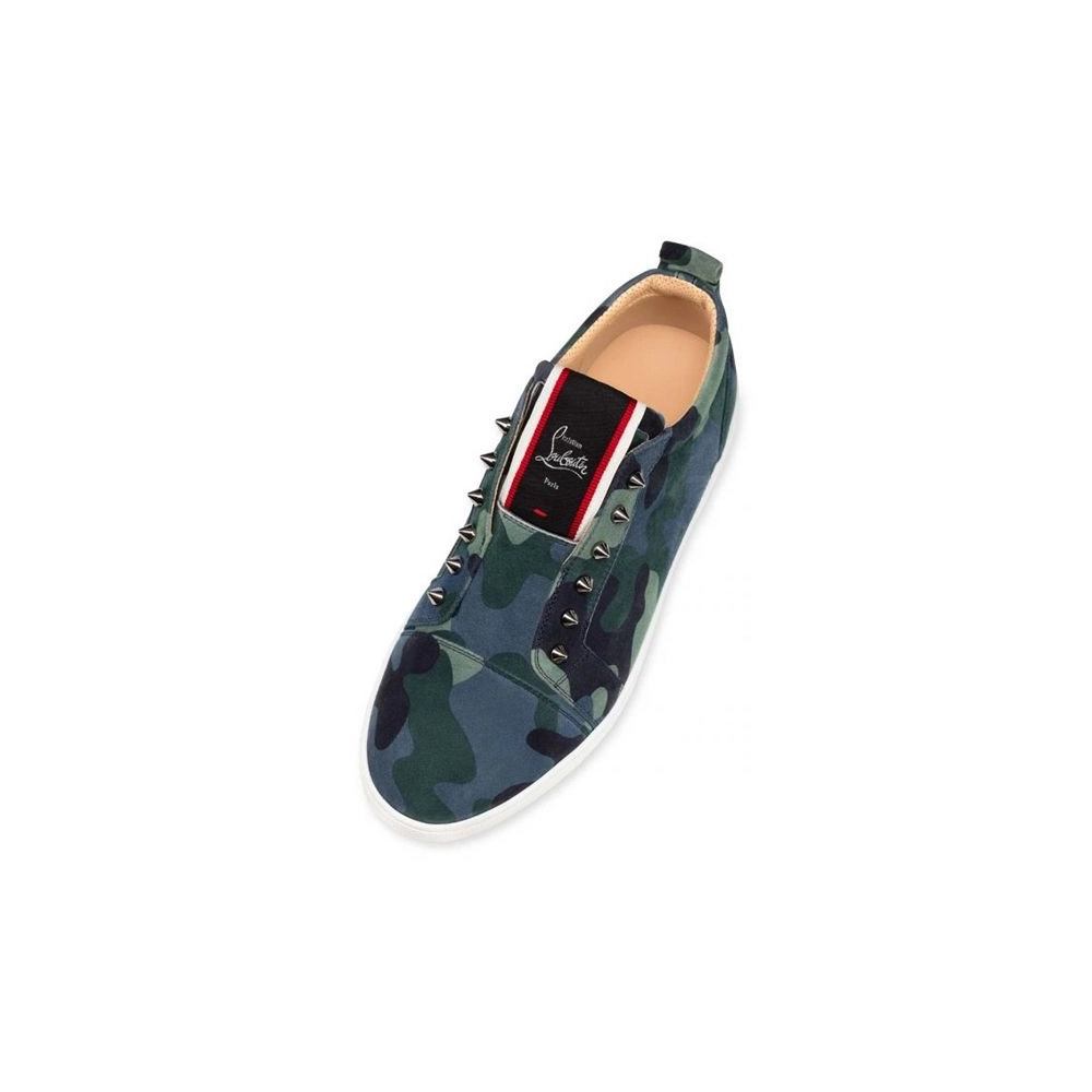 cheap Christian Louboutin Low-top F.A.V Fique A Vontade Multi Veau Velours Sneaker sale