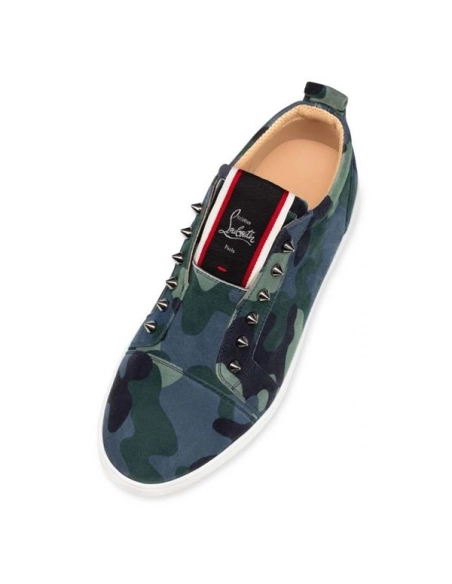 cheap Christian Louboutin Low-top F.A.V Fique A Vontade Multi Veau Velours Sneaker sale