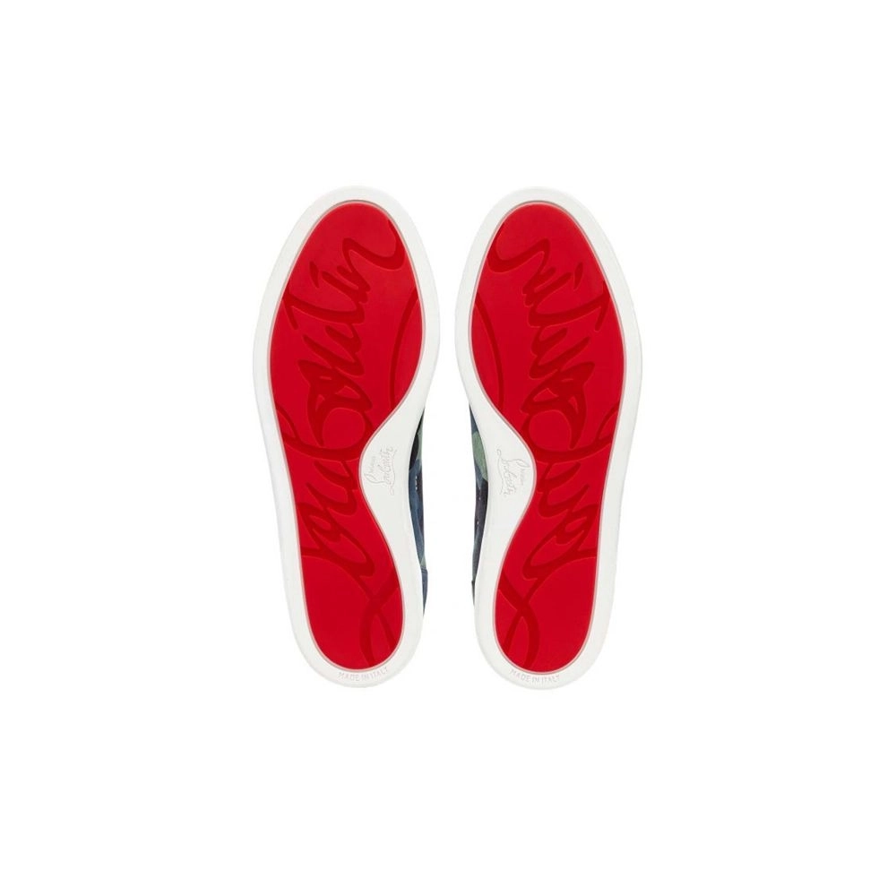 cheap Christian Louboutin Low-top F.A.V Fique A Vontade Multi Veau Velours Sneaker sale