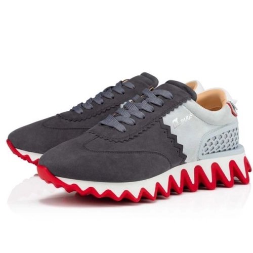 cheap Christian Louboutin Runner Loubishark Flat Islande/ecume Kid Sneaker sale