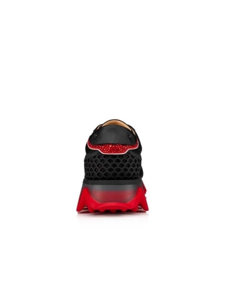 cheap Christian Louboutin Runner Loubishark Strass Black/loubi Claf Sneaker sale