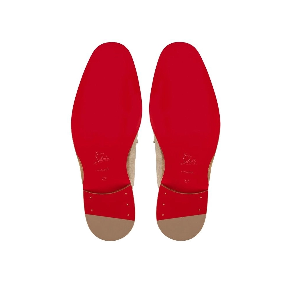 Replica Christian Louboutin Chambeluss Mules Calf Leather Saharienne, Fake CL Shoes