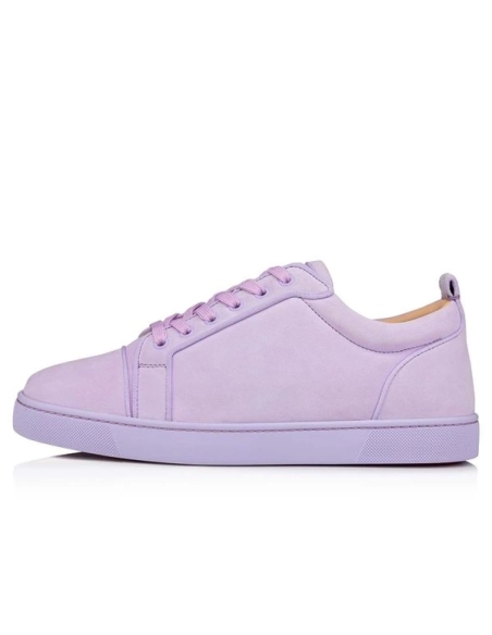 Christian Louboutin Louis Junior  Lilac Smoke Suede