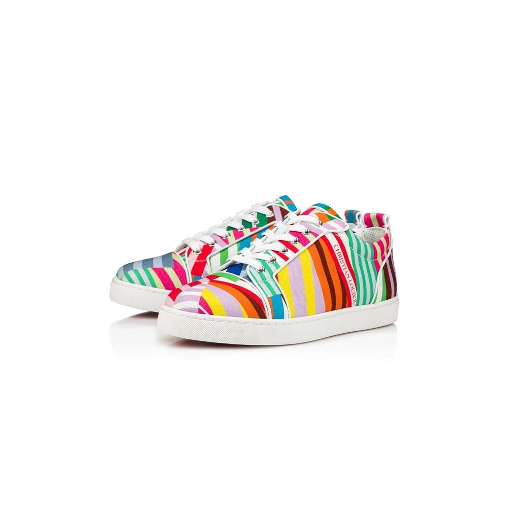 Christian Louboutin Louis Junior Multi/bianco Cotton