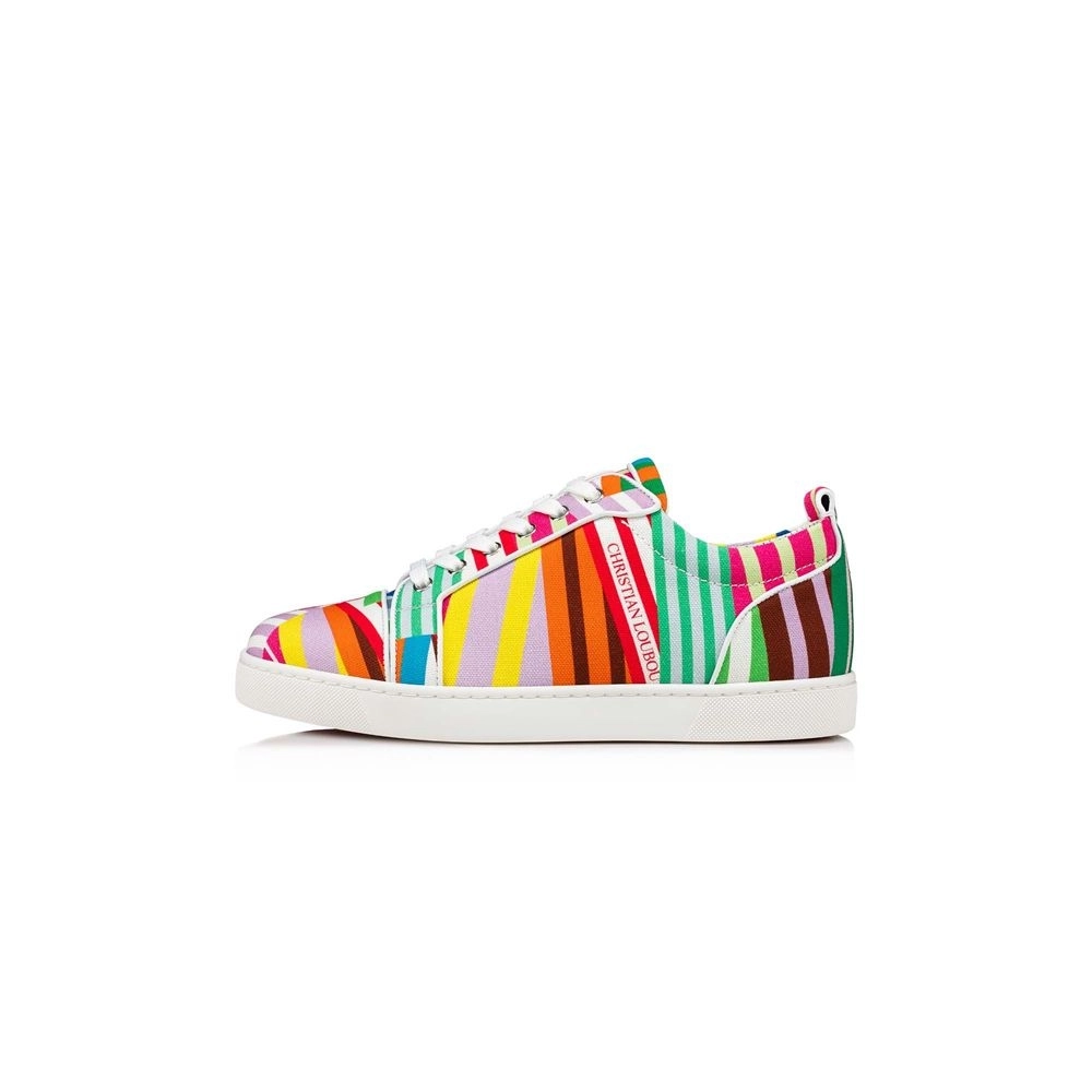Christian Louboutin Louis Junior Multi/bianco Cotton
