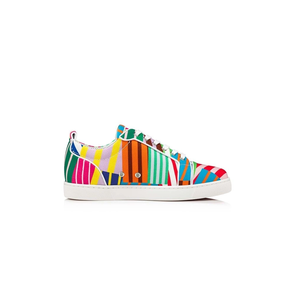 Christian Louboutin Louis Junior Multi/bianco Cotton