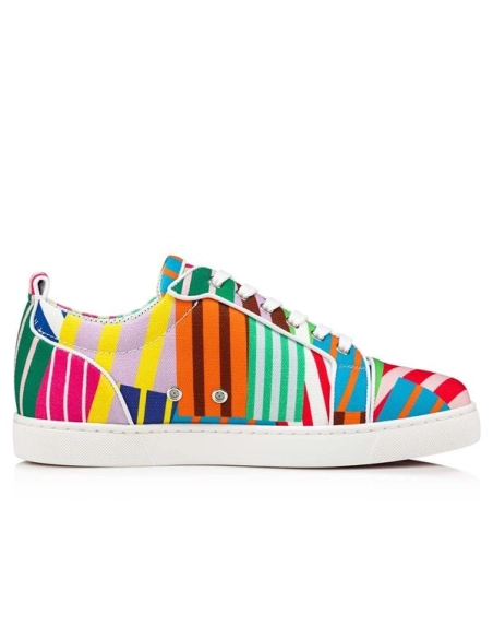 Christian Louboutin Louis Junior Multi/bianco Cotton