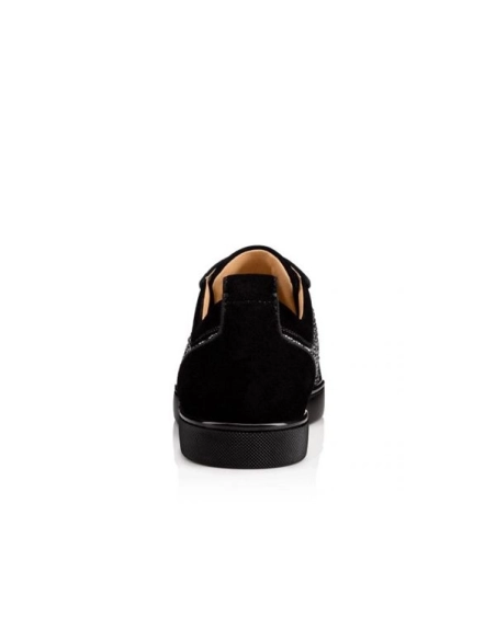cheap Christian Louboutin Louis Junior SP Black Strass sale