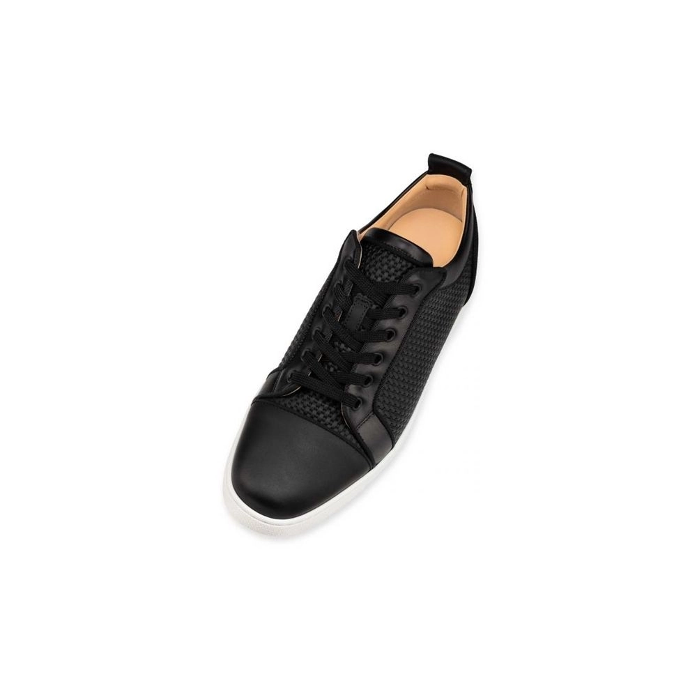 cheap Christian Louboutin  Louis Junior Orlato Black Gomme sale
