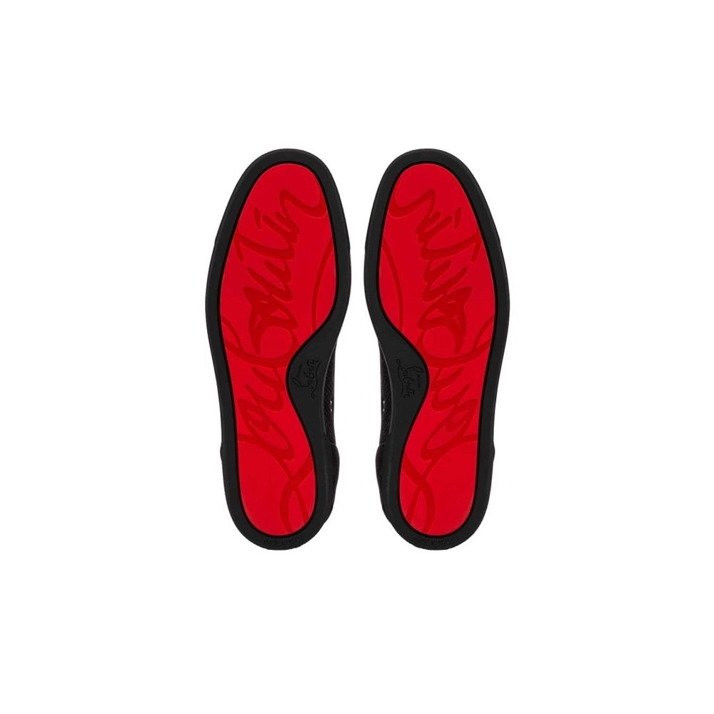 cheap Christian Louboutin Fun Louis Junior Spikes Black/black Gun sale