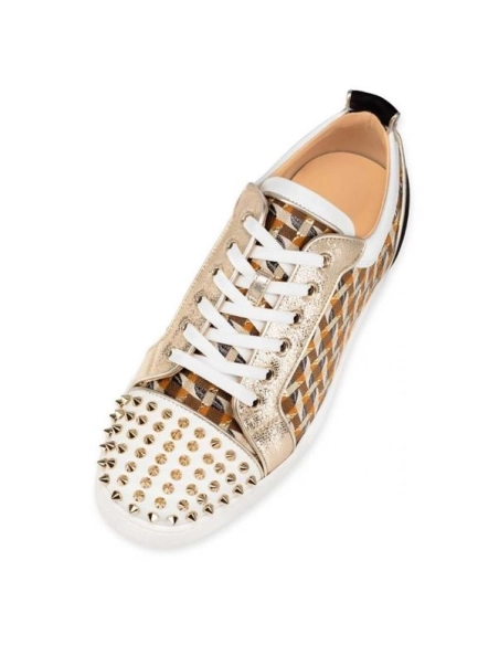 cheap Christian Louboutin Louis Junior Spikes Orlato Version Multi Calf For Men sale