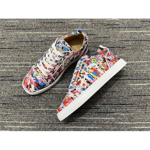 Replica Christian Louboutin Louis Junior Orlato Oh Xtian Sneakers Calf Leather Multi