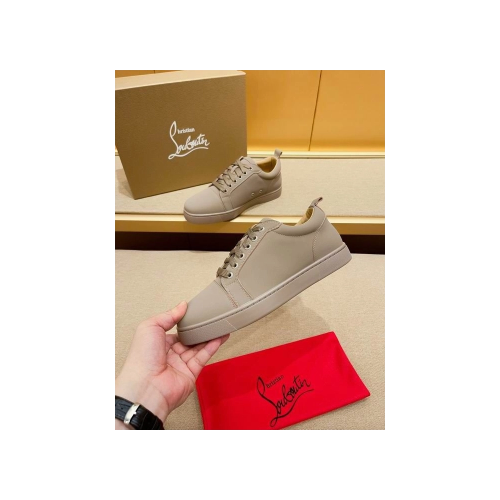 Fake Christian Louboutin Louis Junior Low-top Sneakers Leather Saharienne