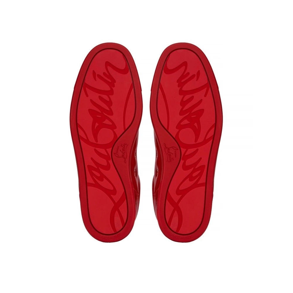 Knockoff Christian Louboutin Louis Junior P Pik Pik Strass Sneakers Metallic Suede And Spikes Loubi