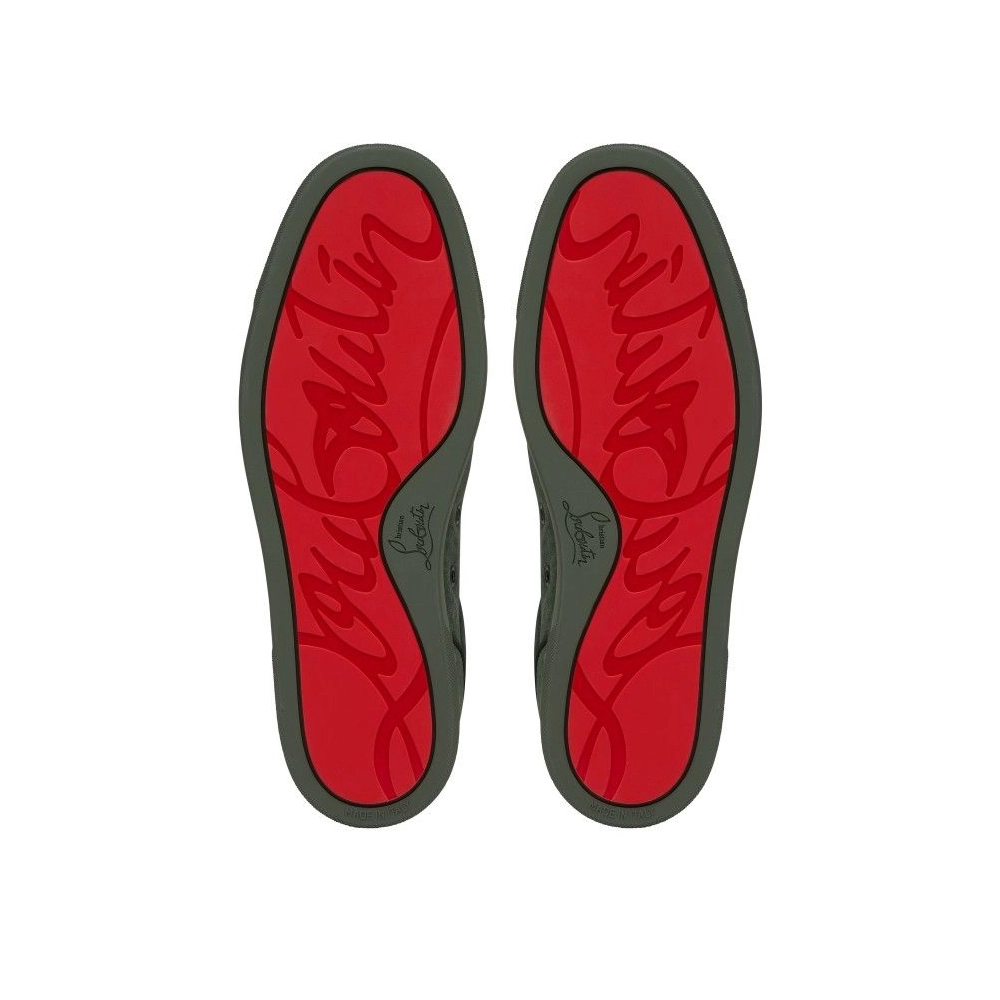 Discount Christian Louboutin Louis Junior Spikes Sneakers Veau Velours And Spikes Tennessee Outlet