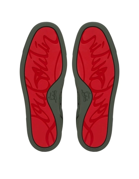 Discount Christian Louboutin Louis Junior Spikes Sneakers Veau Velours And Spikes Tennessee Outlet