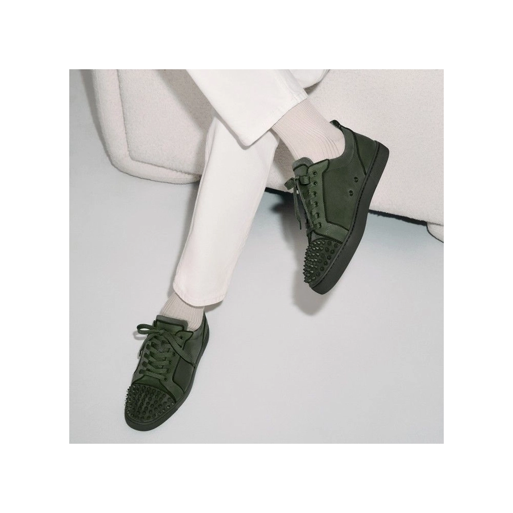 Discount Christian Louboutin Louis Junior Spikes Sneakers Veau Velours And Spikes Tennessee Outlet