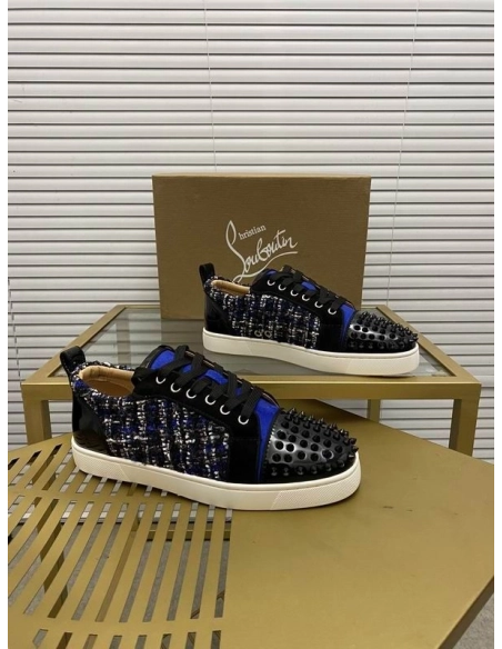 Knockoff Christian Louboutin Louis Junior Spikes Orlato Flat, Fake Christian Louboutin Shoes