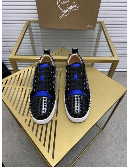 Knockoff Christian Louboutin Louis Junior Spikes Orlato Flat, Fake Christian Louboutin Shoes