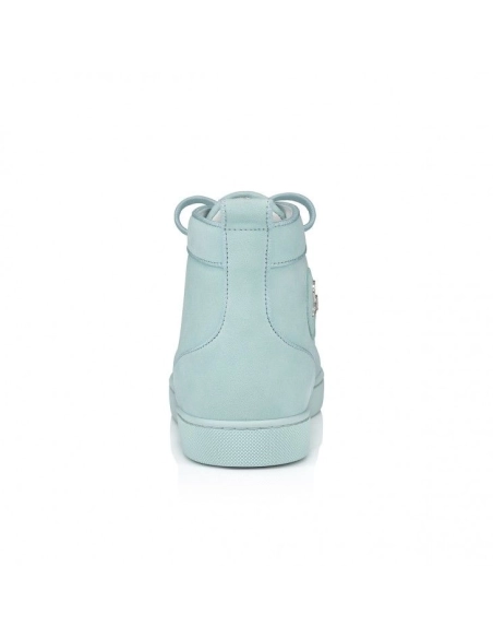 Discount Christian Louboutin Louis High-top sneakers Suede Iceberg Outlet, Cheap Christian Louboutin Shoes