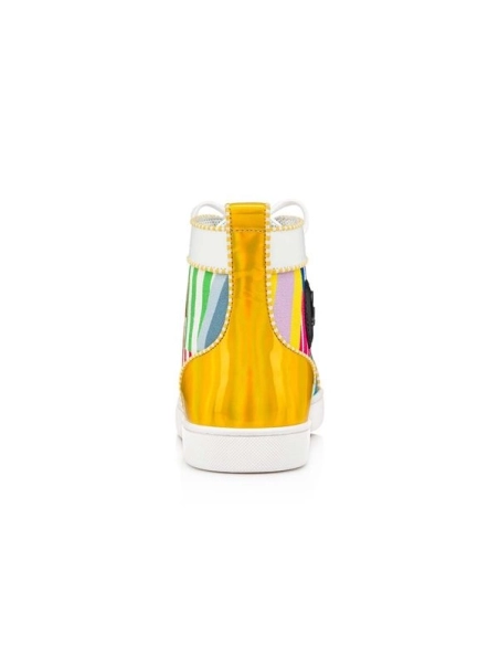 Christian Louboutin Lou Spikes Version Multi Cotton