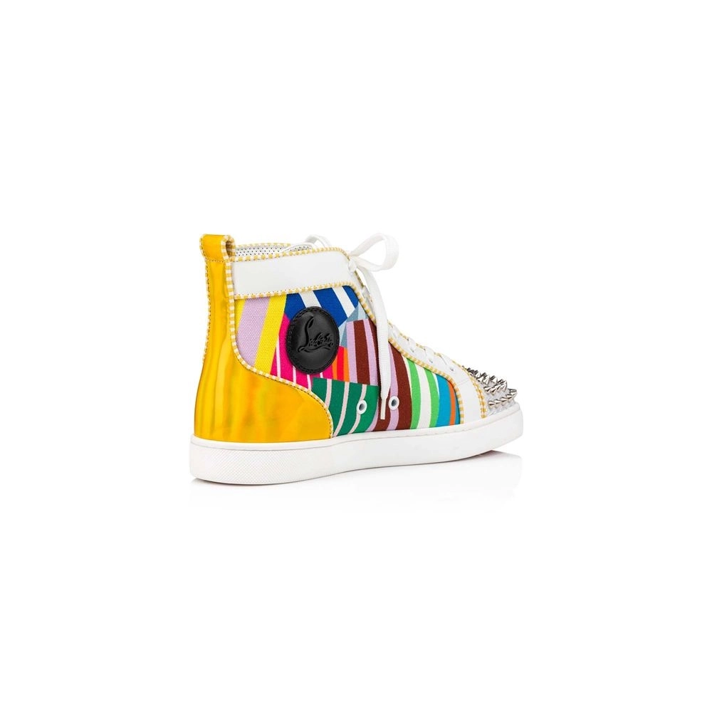 Christian Louboutin Lou Spikes Version Multi Cotton