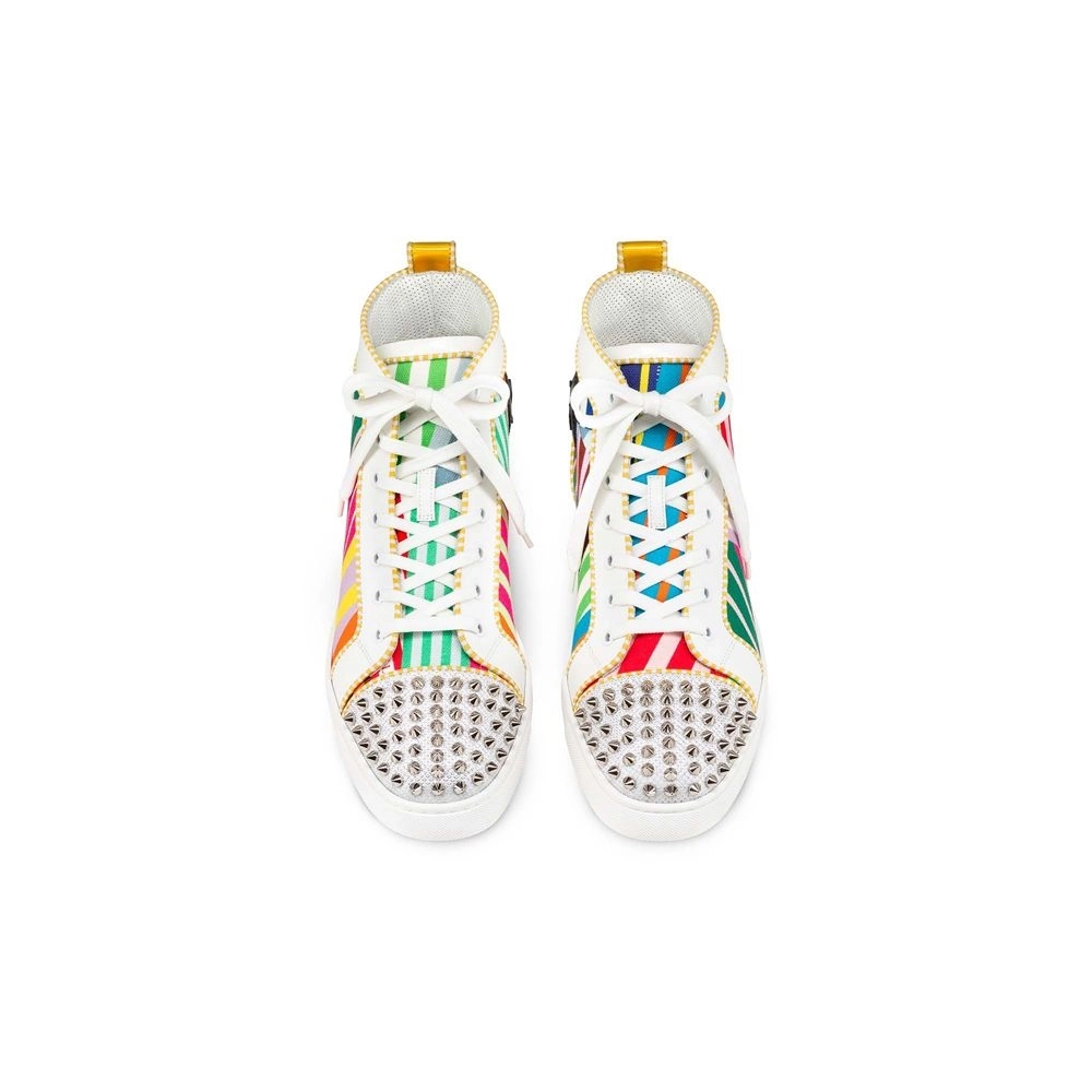 Christian Louboutin Lou Spikes Version Multi Cotton