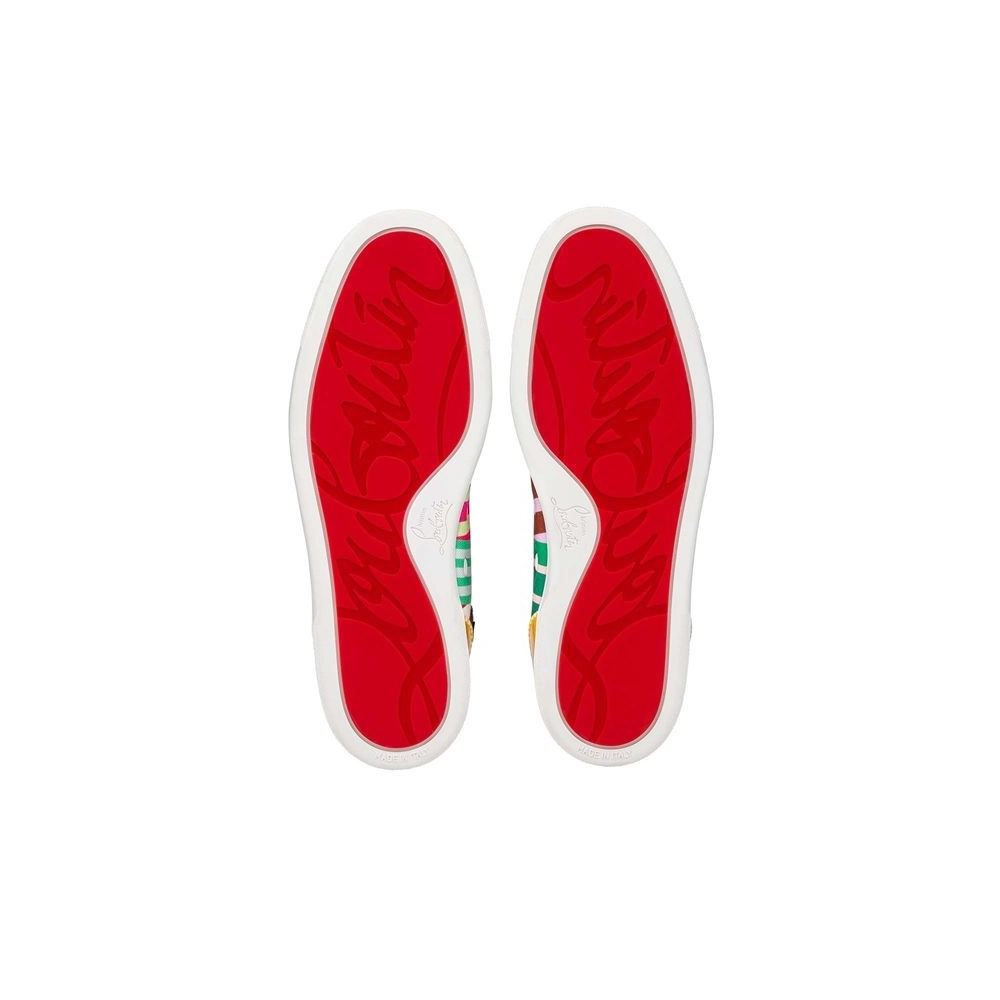 Christian Louboutin Lou Spikes Version Multi Cotton