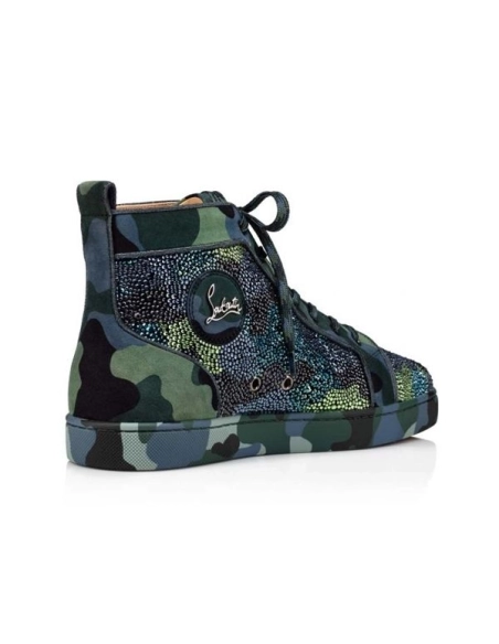 cheap Christian Louboutin Louis Orlato Strass Mix Camouloubi/multi Veau Velours sale