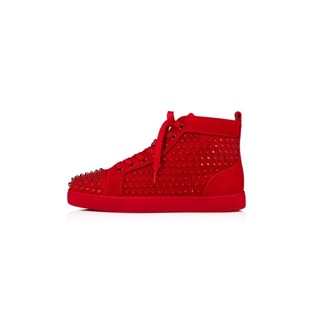 cheap Christian Louboutin Louis Orlato Red Loubi/loubi Metal Veau Velours sale